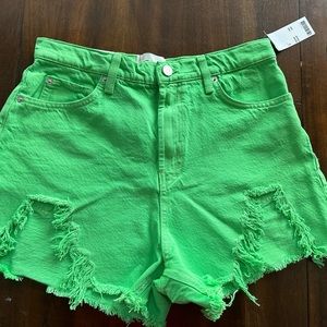 NWT Green denim urban outfitter shorts
